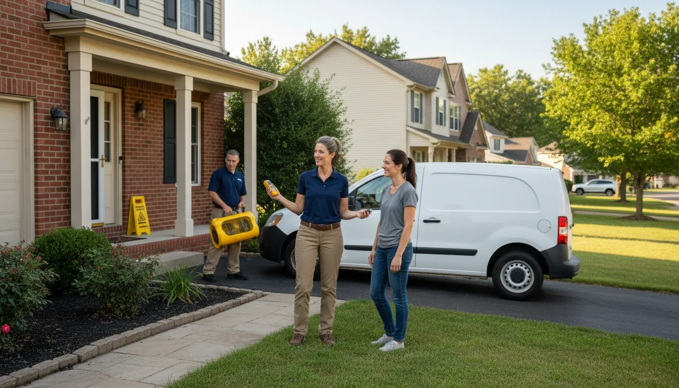 Water restoration image for Dehumidification And Cleanup Services in Melfa, VA